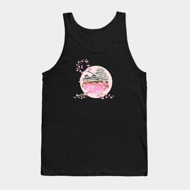 Japanese Cherry Blossom Tank Top by alvarsprints